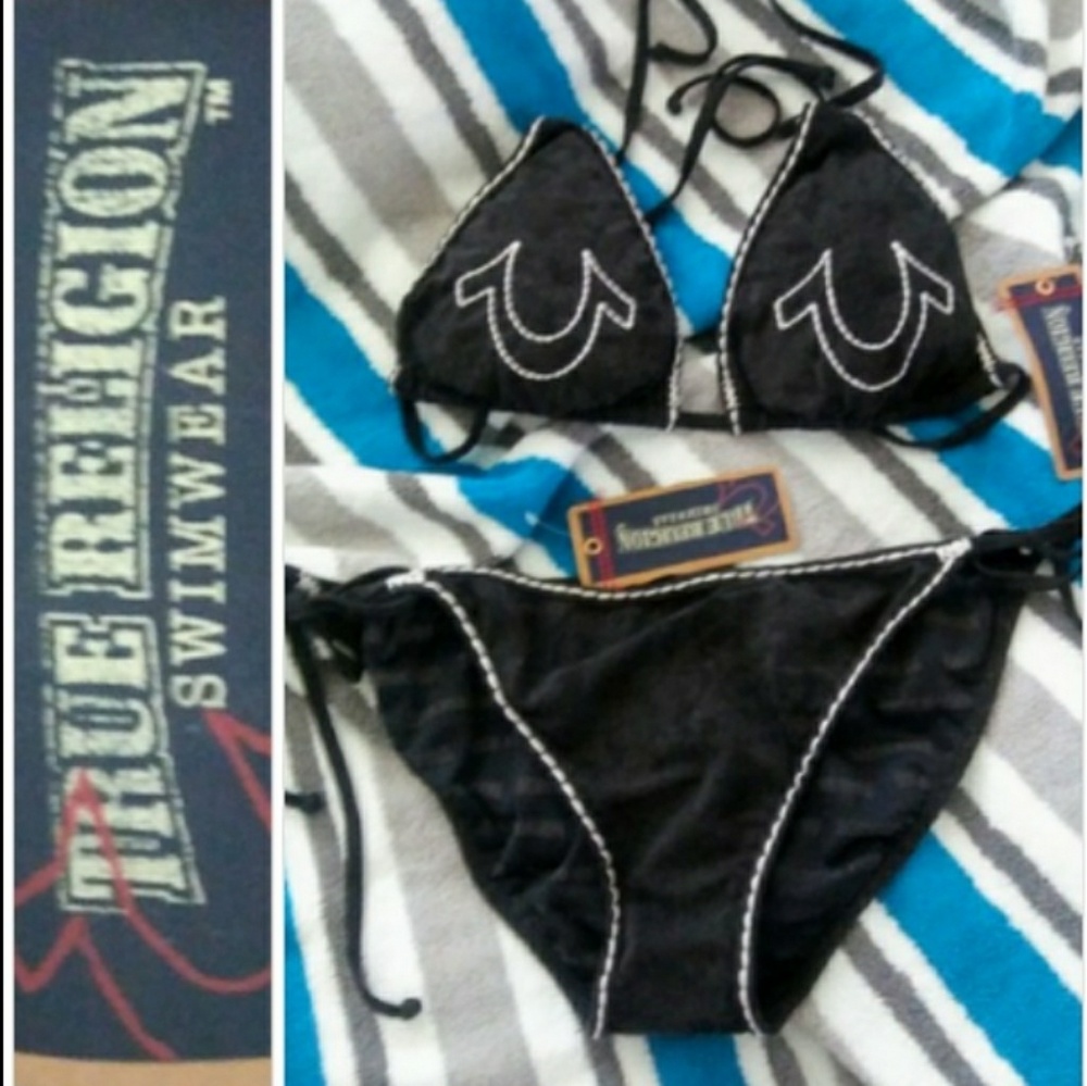 True Religion 2 pc swimsuit - NEW with tags